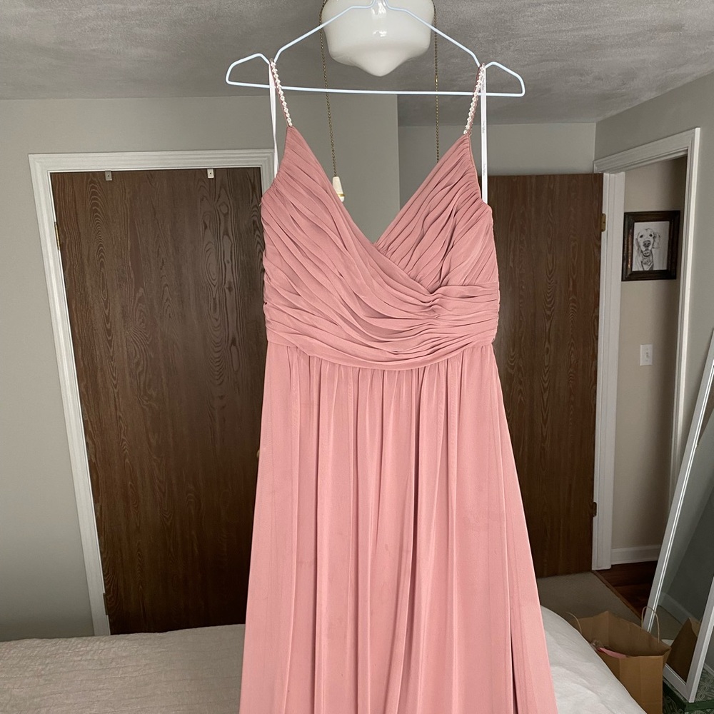 Jenny Packham Dessy Sienna Bridesmaid Wrap Dress with Beaded Straps